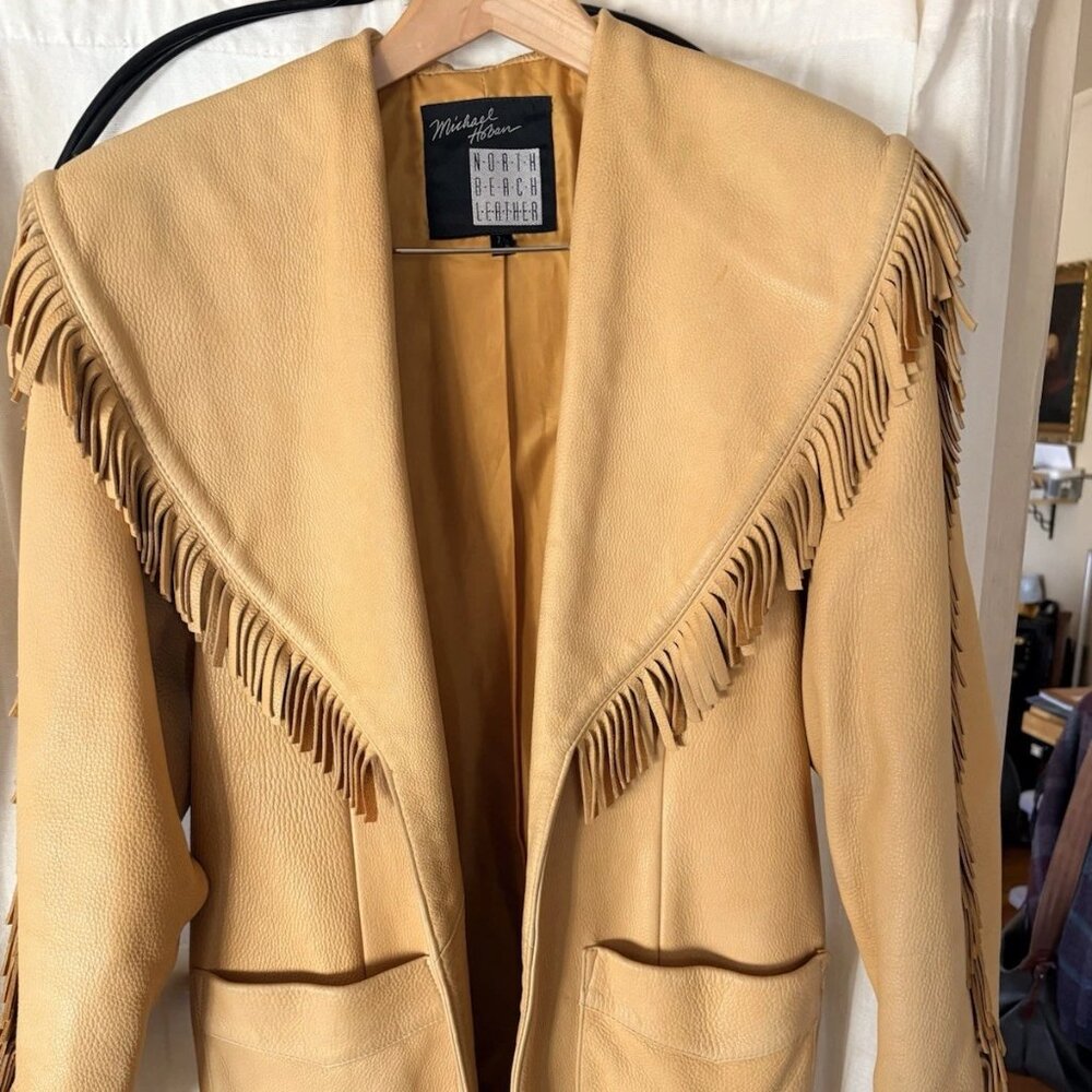 Jacket - Michael Hoban North Beach Lambskin - Light Tan